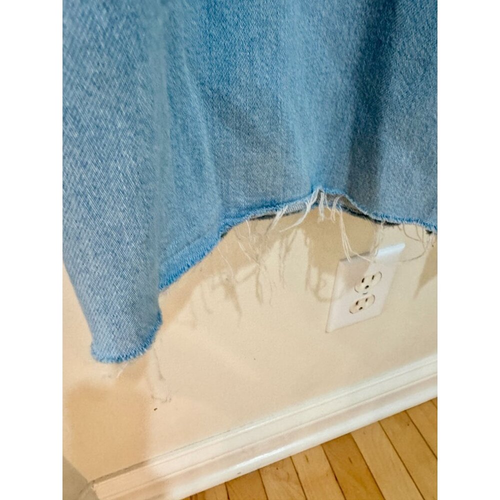 Pilcro High Rise Wide Leg Sequin Skater Jeans 100% Cotton Denim & Embellishments - Picture 9 of 11